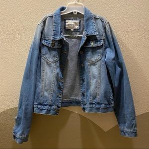 Medium wash jean jacket